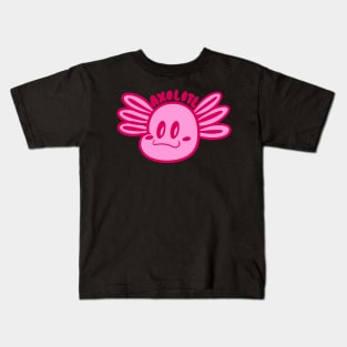 axolotl face Kids T-Shirt